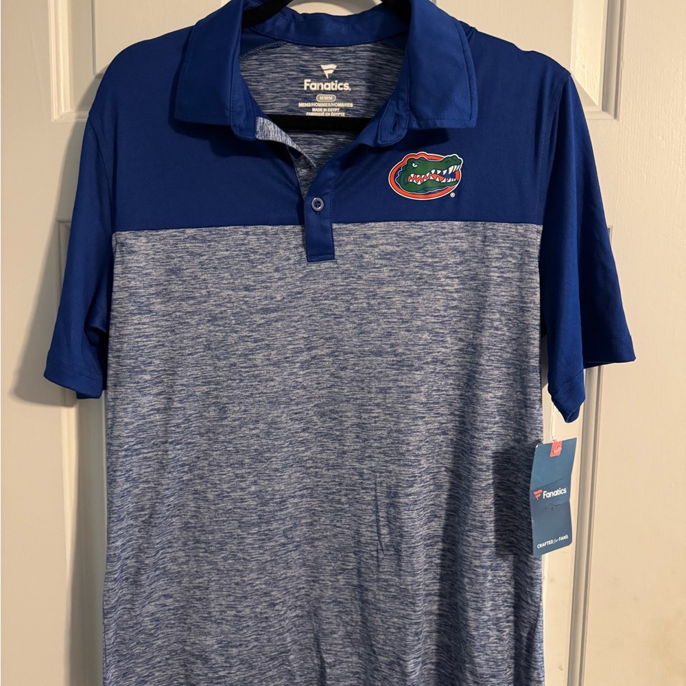 Fanatics Blue and Gray Florida Gators Polo Shirt